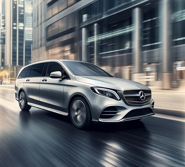 奔驰V260商务车动态展示，动态演绎移动办公室的优雅与力量